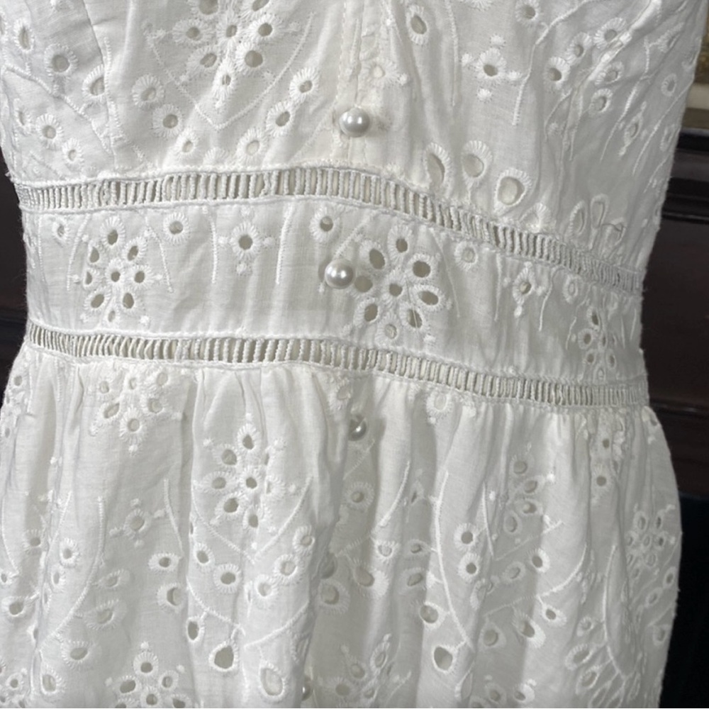 Hand Dyed Tie-Dye Eyelet Maxi Dress - Picture 6 of 12